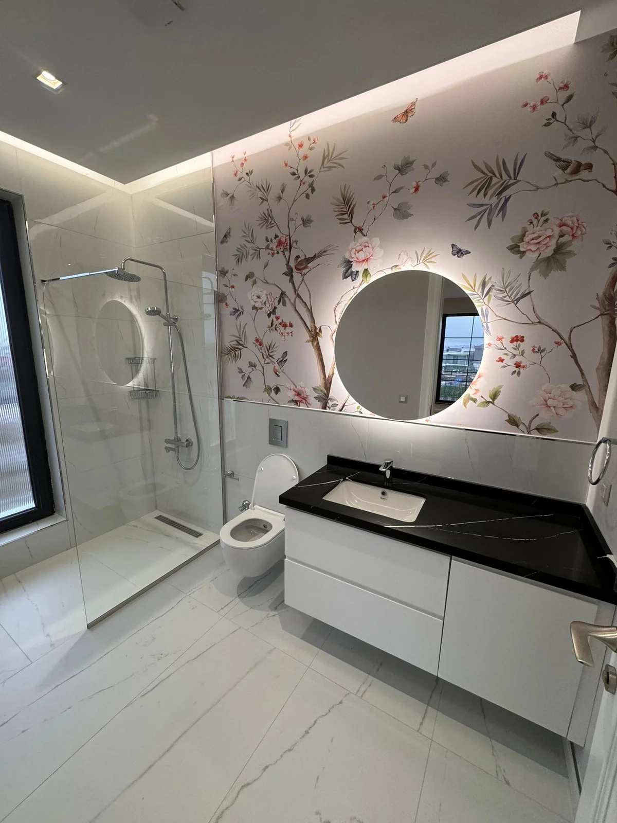 Modern Powder Room in Haddonfield NJ