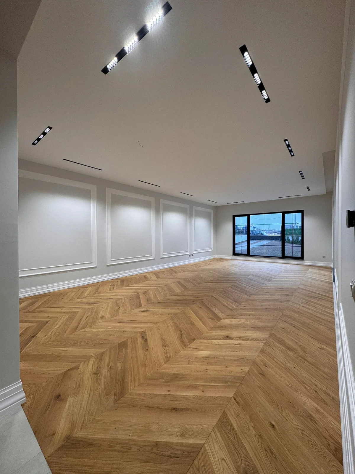 Herringbone Hardwood Floor Staining Cherry Hill NJ